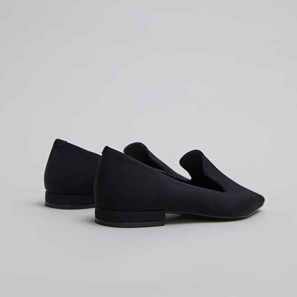 Ballerines à pattes in black textile | dantesse