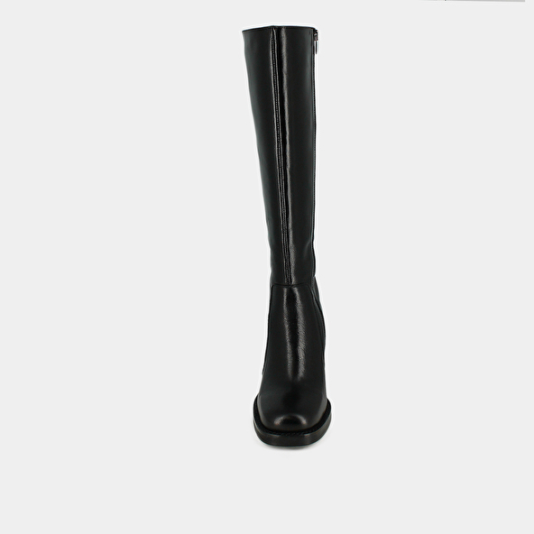 Boots with overflowing heels in black leather calf size m | BRETZEL