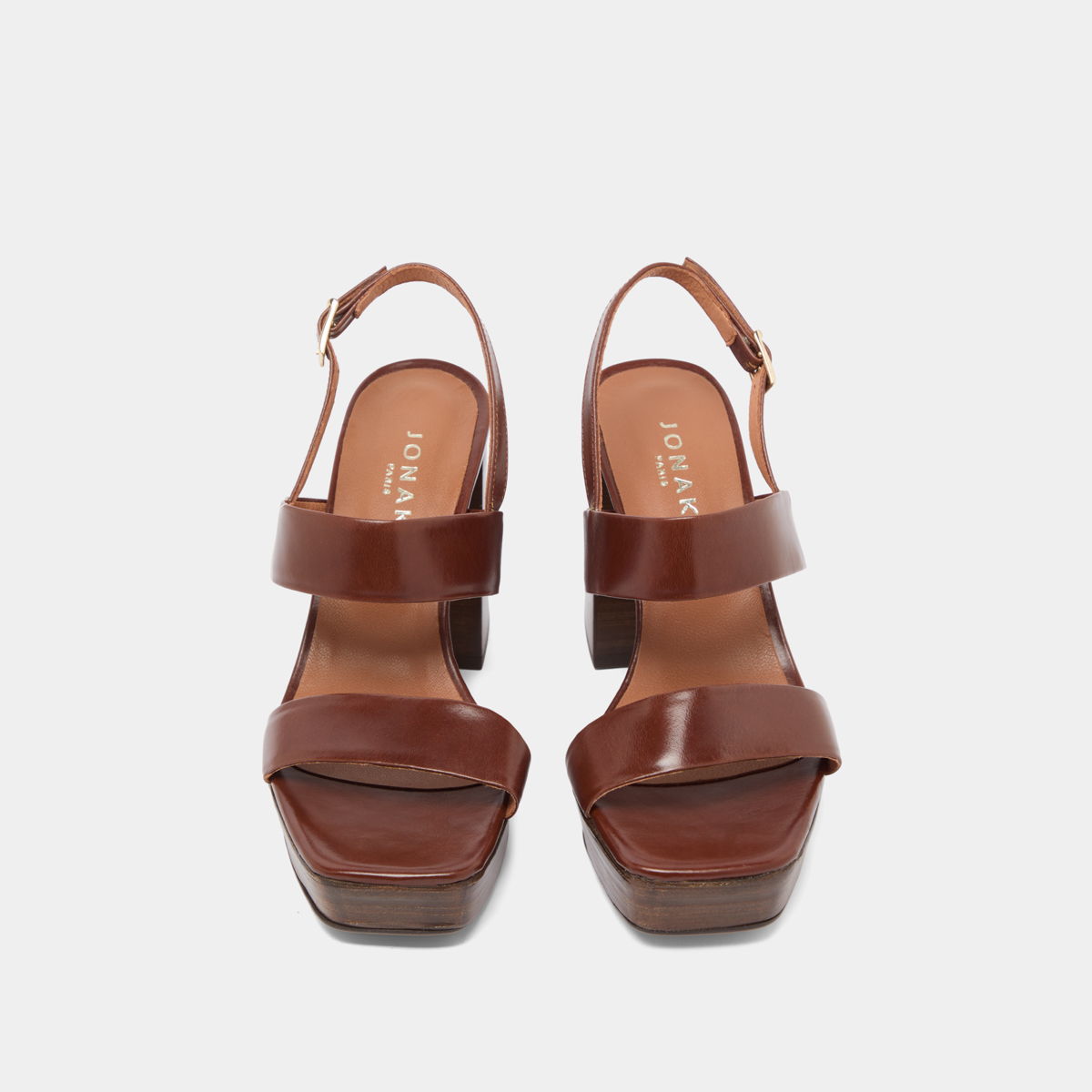 Sandals in brown leather | VERDE