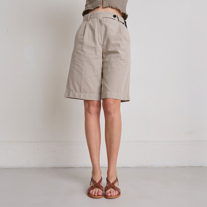 Cross-strap plagettes in cognac leather | woodstock