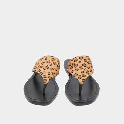 Beach sandals in leopard print | sydney