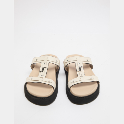 Platforms sandals ecru