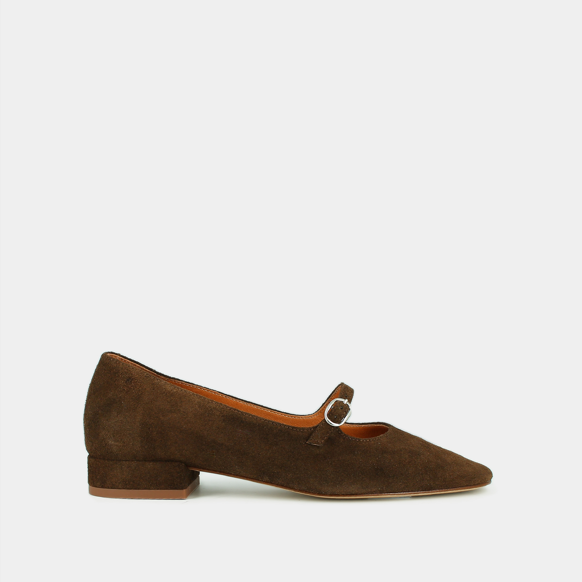 Babies with square toes in brown suede | DIV