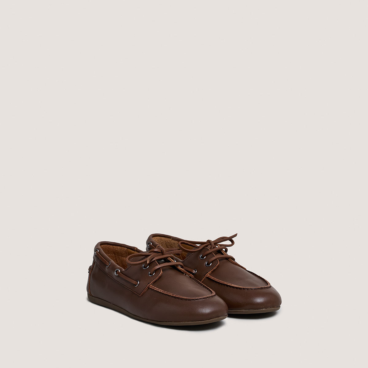 Soft loafers in brown leather | LALIE