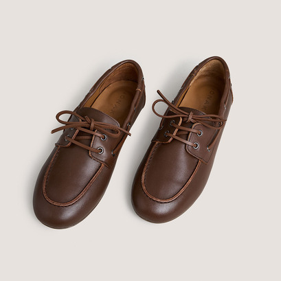 Soft loafers in brown leather | lalie