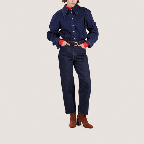 Heeled Ankle Boots with Square Toe in cognac suede | VIDAL