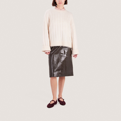 Ballet flats with straps and adjustable buckles in burgundy velvet | deesse