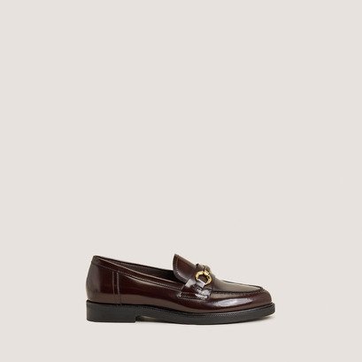 Bit loafers in brown patinated leather | drop