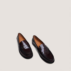 Penny loafers with raised soles