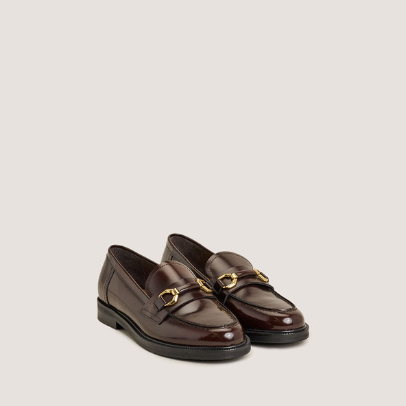 Bit loafers in brown patinated leather | DROP