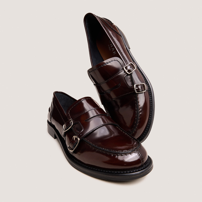 Buckled Loafers brown