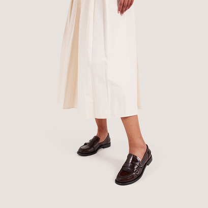 Buckled Loafers brown