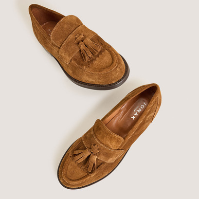 Loafers with Tassels cognac
