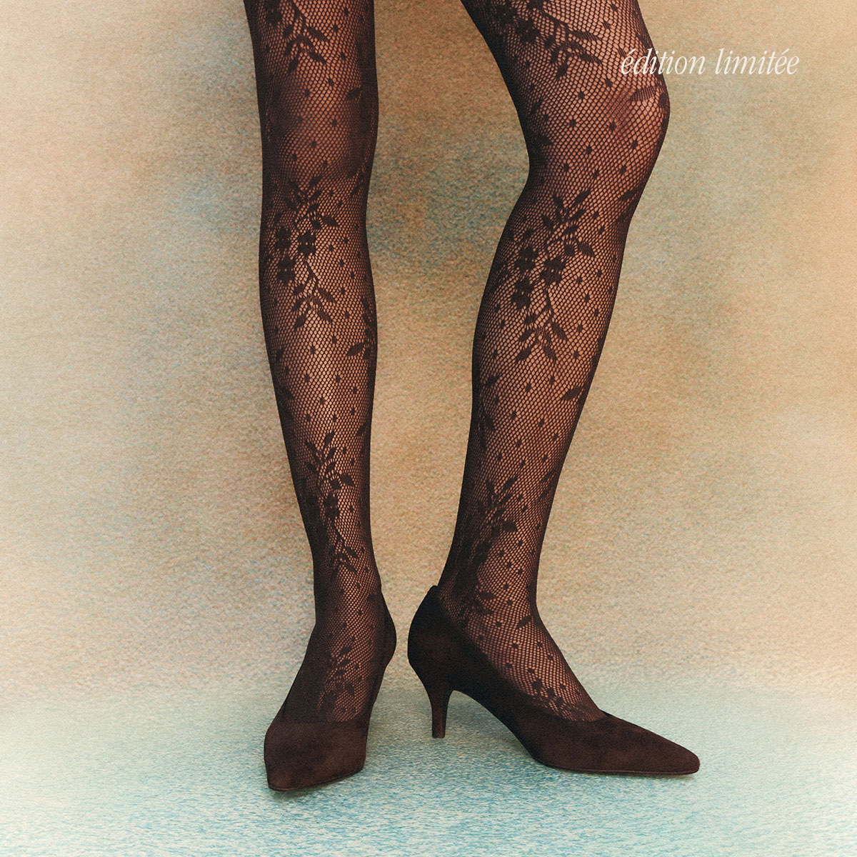 Tights in chocolate lace | OPERA