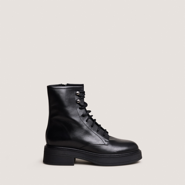 Lace-up boots in burgundy suede | DITTO