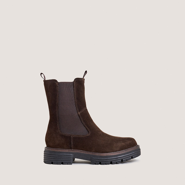 Chelsea boots in brown split leather | ANTONELLE