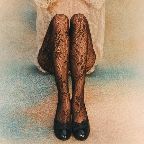 Tights in chocolate lace | OPERA