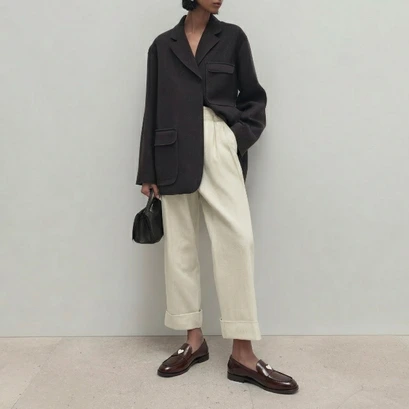 Round-toed loafers with heart details in brown glazed leather | donjuan
