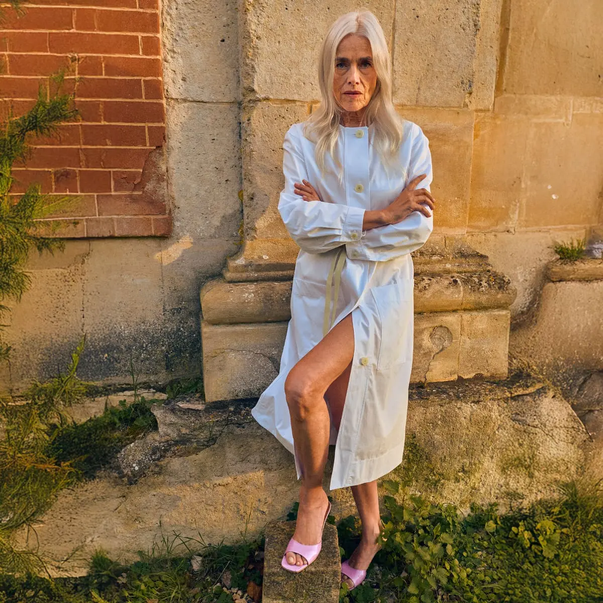 Heeled mules in lilac pleated patent leather | VERTIGO