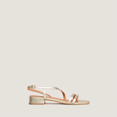 Low-heel sandals platinum