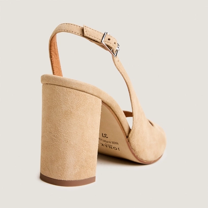 Slingback sandals camel