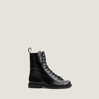 Lace-up derbies black