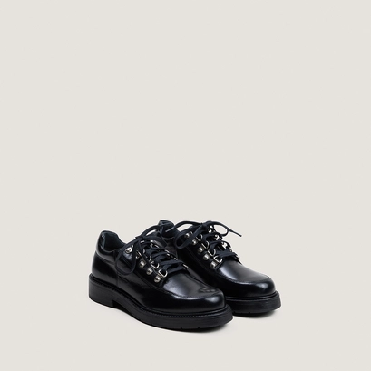 Lace-up derbies black
