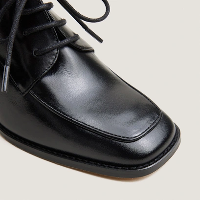Heeled Derbies black