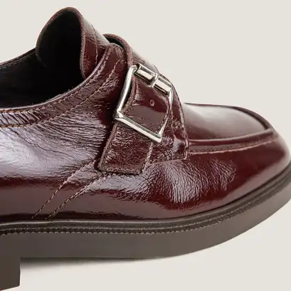 Buckle derbies dark brown
