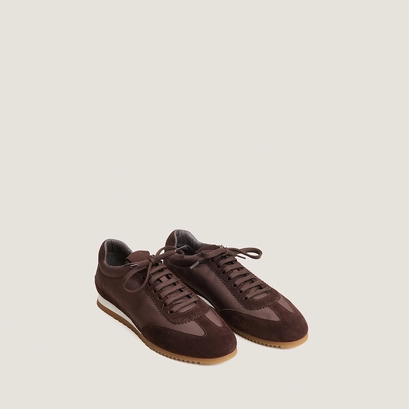 Lace-up sneakers brown
