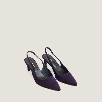 Heeled pumps purple