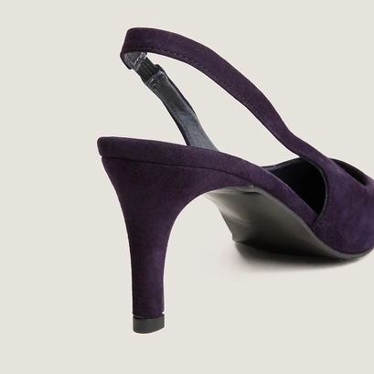 Heeled pumps purple