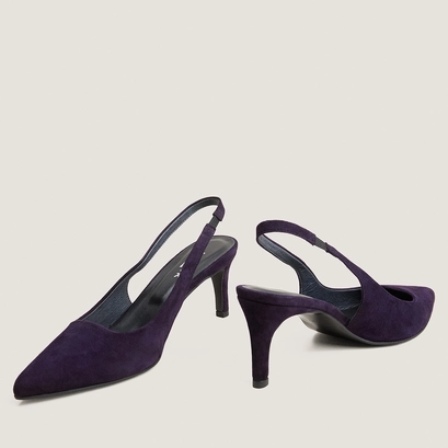 Heeled pumps purple