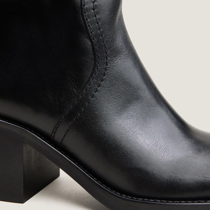 Heeled ankle boots black