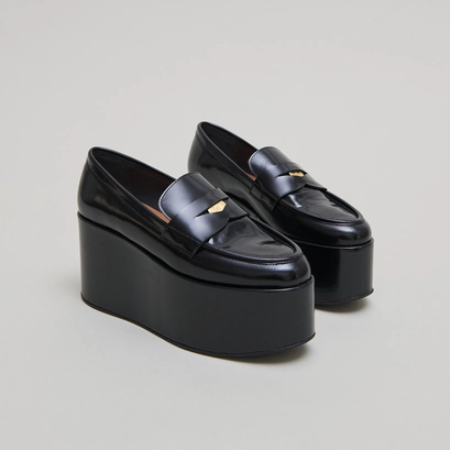 Mocassins à plateformes black