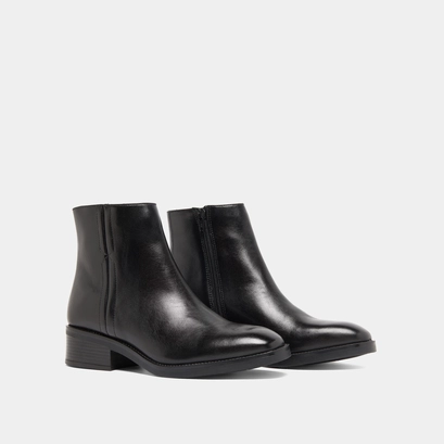 Boots basses in black leather | gab