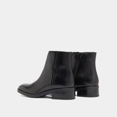 Boots basses in black leather | gab