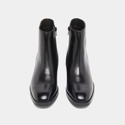 Boots basses in black leather | gab