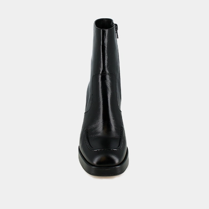 Bottines à talons et bouts carrés black