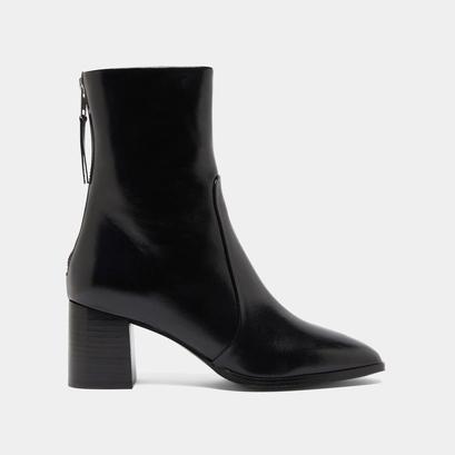 Bottines avec fermeture éclair arrière black