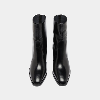 Bottines avec fermeture éclair arrière black