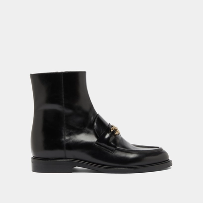 Boots &agrave; mors dor&eacute;s in black leather | divok