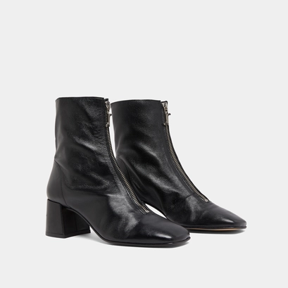 Bottines à fermetures éclairs avant black