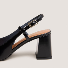 Slingbacks &agrave; talons black