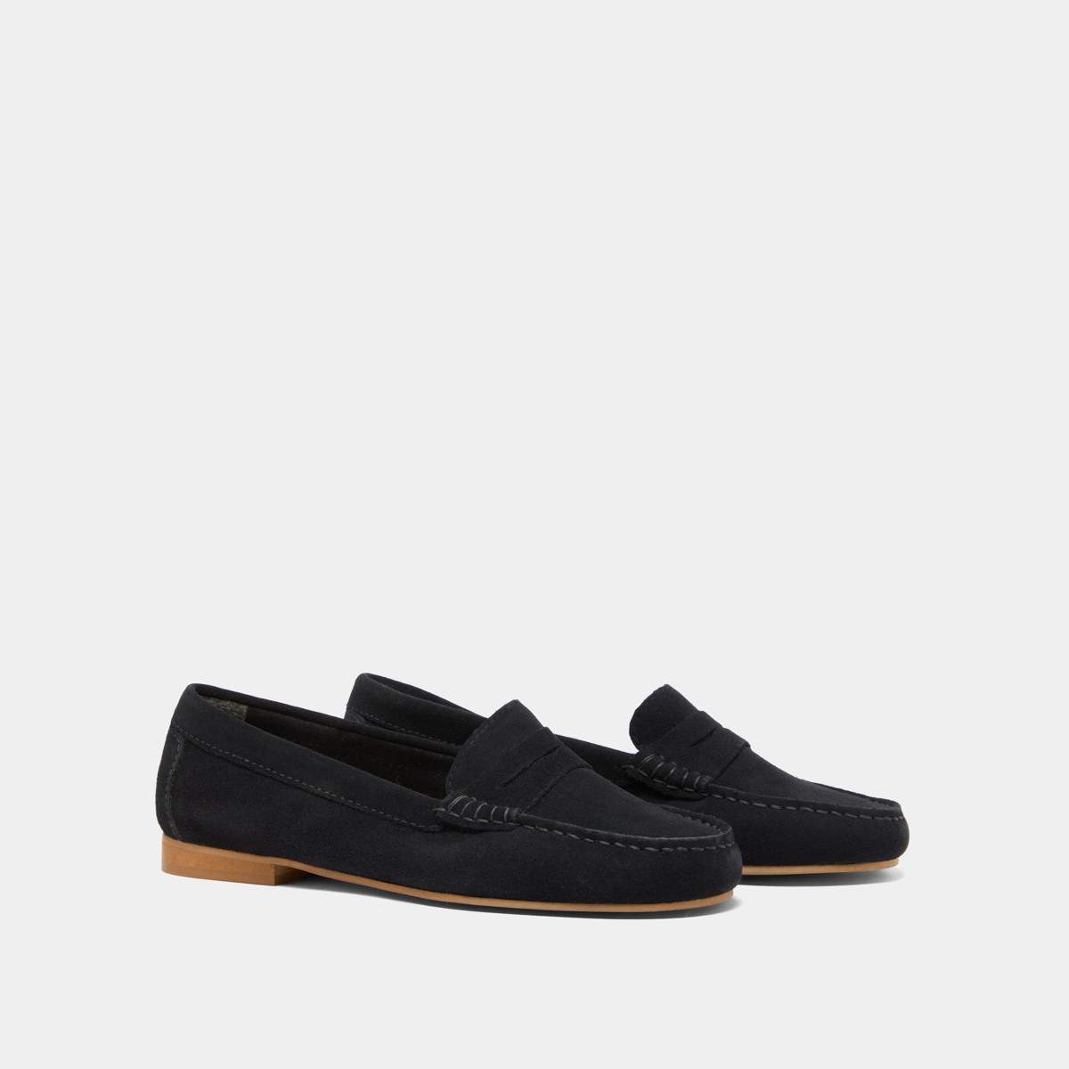 Mocassins &agrave; surpiq&ucirc;res navy