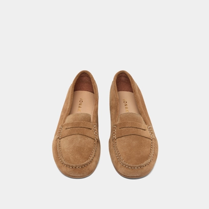 Mocassins &agrave; surpiq&ucirc;res in beige crust | greg