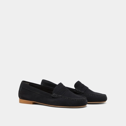 Mocassins &agrave; surpiq&ucirc;res in navy crust | greg
