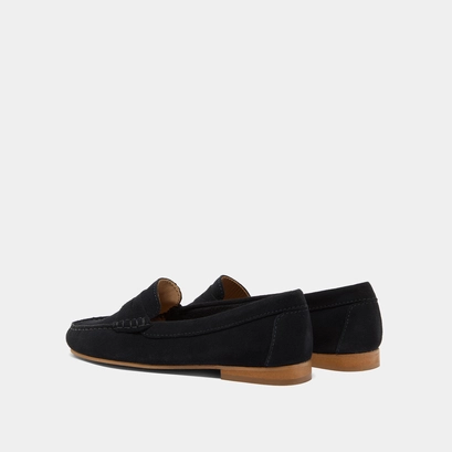 Mocassins &agrave; surpiq&ucirc;res in navy crust | greg