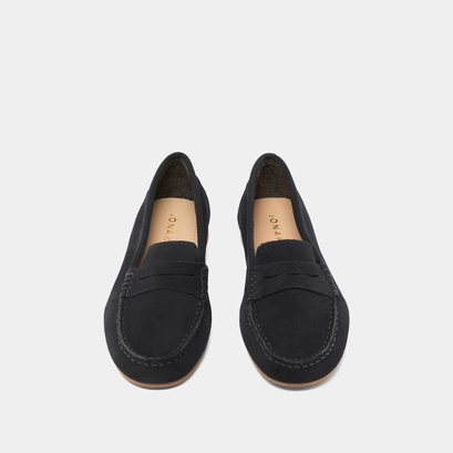 Mocassins &agrave; surpiq&ucirc;res in navy crust | greg
