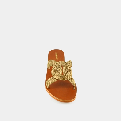 Mules plates in gold rope | waki